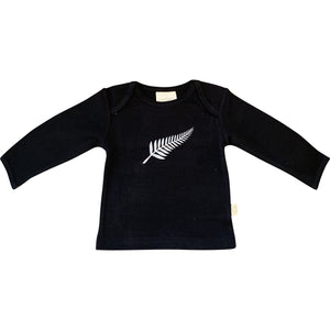 Kiwiana Tee - Black Fern - Long Sleeved