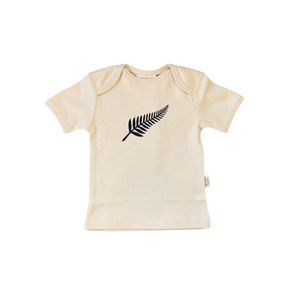 Kiwiana Tee - Natural Fern - Short Sleeved