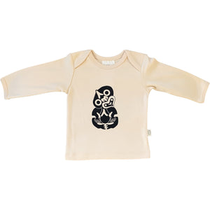 Kiwiana Tee - Natural Tiki - Long Sleeved